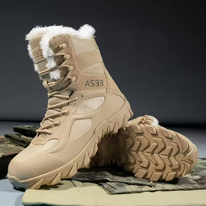 Bottes de randonnée d'hiver pour hommes, grande taille, imperméables, antidérapantes, résistantes à l'usure, chaussures de randonnée en plein air - Product Image 2