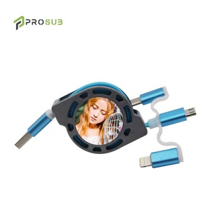 Prosub Double Sublimation Hot Transfer <strong>Printing</strong> 3In1 Charging <strong>USB</strong> Data <strong>Cable</strong> - Product Image 3