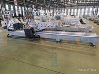 Scie à aluminium double tête CNC650 avec système de refroidissement par pulvérisation, machine de découpe robuste pour profilés aluminium de murs-rideaux - Prix