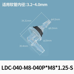 Connecteur traversant de type L Changen, raccord rapide, gouttière de câbles, cloison en PP, tuyau flexible en plastique, adaptateurs filetés, connecteurs - Product Image 4