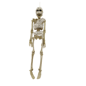 Accessoires pour maison hantée, squelette humain complet de 16 pouces, décoration d'intérieur, décorations d'extérieur effrayantes, accessoires pour Halloween, squelettes en plastique - Product Image 1