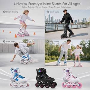 Patins à roulettes professionnels en microfibre avec semelle extérieure en plastique ; <span class=keywords><strong>Freestyle</strong></span> pour enfants et adultes ; Patins de compétition pour le patinage sur <span class=keywords><strong>glace</strong></span> - Product Image 3