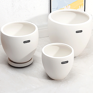 Hot hiện đại Chậu hoa trắng nhựa nhà máy trồng trong nhà ngoài trời nhựa trang trí nồi - Product Image 3