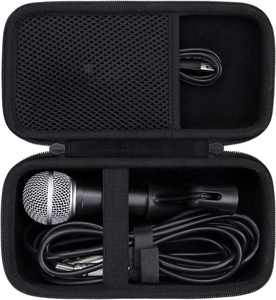 กระเป๋าถือ EVA แบบแข็งที่กำหนดเองสำหรับ <span class=keywords><strong>Shure</strong></span> <span class=keywords><strong>SM58</strong></span>/PGA48/SM48S/เบต้า58A/PGA58/SV200/SV100/KSM8ไมโครโฟนกระเป๋าวัตถุประสงค์พิเศษและเคส - Product Image 2