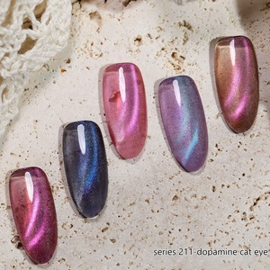 Nuevo Gel de Uñas Ojo de Gato Camaleón, 12 Piezas, Gel Magnético con Brillo Galáctico, Gel UV Removible para Tiendas de Suministros de Uñas - Product Image 1