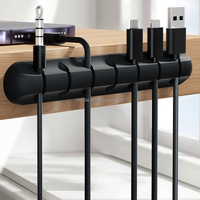 Accessoires pour téléphones mobiles : Organisateur de câbles en caoutchouc, enrouleur de câbles de données, rangement de bureau