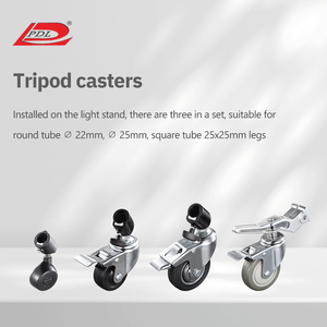 サターン (PDL) Cスタンドマジックレッグブラケットユニバーサルキャスターランナープーリー22mmケーシングブレーキ付き三脚モバイルプーリーライトスタンド - Product Image 2