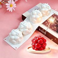 Moule à gâteau mousse cerise 3D en silicone pour pâtisserie, chocolat et fruits, résistant au four, OEM ODM, logo personnalisé acceptable