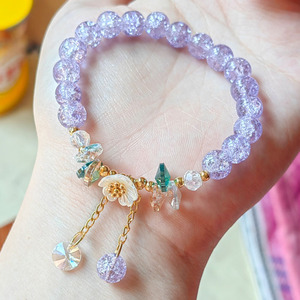 Doux Mode Fleur Marguerite Bracelet Bohème Coloré Cristal Perles Bracelets Élastiques pour Femmes Filles Amitié Cadeaux D'anniversaire - Product Image 5