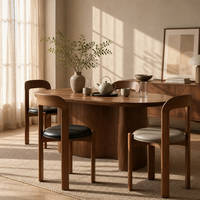 Chaise de salle à manger moderne en bois massif, empilable, avec dossier, pour mobilier de maison