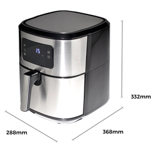 Hot New 6L Horno de freidora de aire digital Aparato de cocina inteligente de acero inoxidable completo para uso doméstico Fuente de energía <span class=keywords><strong>el</strong></span>éctrica - Product Image 3