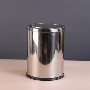 12/16/20L métal Flip Top rotatif intérieur <span class=keywords><strong>poubelle</strong></span> pied pédale balançoire couvercle ordures <span class=keywords><strong>poubelle</strong></span> acier inoxydable en gros - Product Image 4