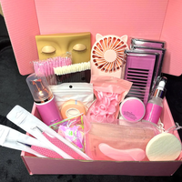 Kit Complet de Formation et d'Entraînement pour Extensions de Cils Individuels avec Tête de Mannequin de Maquillage, Marque Blanche