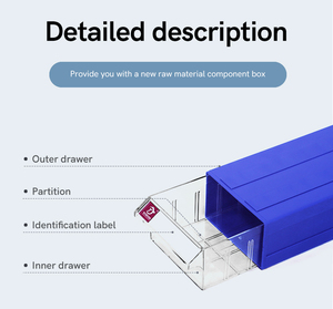 Nhựa Divider <span class=keywords><strong>container</strong></span> lưu trữ cho các thành phần phần cứng bộ phận công cụ trường hợp vít Nail hạt cho LEGO xây dựng khối phân loại hộp - Product Image 2
