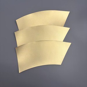 Matériau brut pour gobelets à boisson jetables de luxe, en papier couché PE imprimé sur mesure avec feuille d'or - Product Image 1
