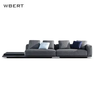 WBERT Interior decoration design Sofa Modular Cotton and Hemp Fabric for Hotels and Halls sofa