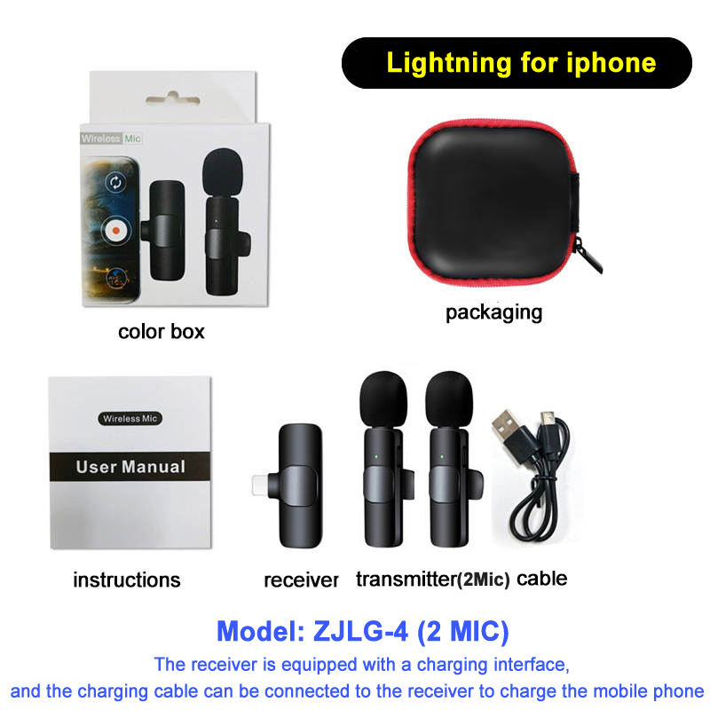 สายฟ้าสีดำสำหรับ iPhone (2Mic)