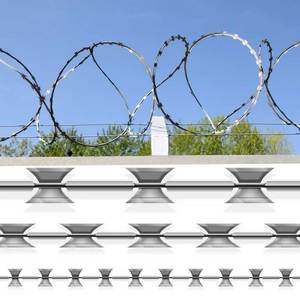 Dễ dàng cài đặt chống gỉ nhúng nóng mạ kẽm bto22 dao cạo dây thép gai chống leo dây concertina cho Nhà Tù đường sắt - Product Image 5