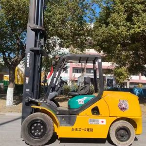 Montacargas HELI Usado de 5 Toneladas, Montacargas Diésel Komatsu Japonés FD50-17, Montacargas TCM/Mitsubishi de 5 Toneladas de Segunda Mano - Product Image 2