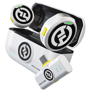 Micro Cravate Sans Fil Hollyland LARK M2 Blanc, Portée 300 m, Autonomie 10 Heures, Construction Métallique pour Vlogging et Streaming en Direct - Product Image 4