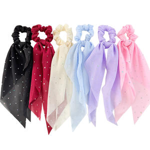 HZO-26015 Chouchous à nœud en paillettes scintillantes, élastiques <span class=keywords><strong>pour</strong></span> <span class=keywords><strong>cheveux</strong></span>, attaches <span class=keywords><strong>pour</strong></span> queue de cheval, accessoires capillaires élégants <span class=keywords><strong>pour</strong></span> femmes - Product Image 5