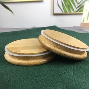 Bán buôn thiên nhiên phong cách gỗ tre có nắp đậy với niêm phong Vòng thích hợp cho chai thủy tinh nến lọ nước cup - Product Image 4