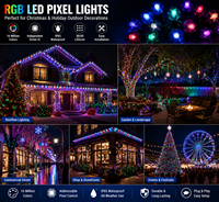 Lumière LED RGB programmable étanche IP67, éclairage extérieur adressable, chaîne de LED WS2811 SPI pour la décoration architecturale
