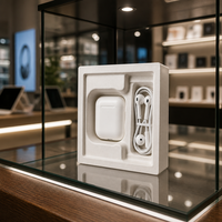 Plateau d'emballage écologique pour téléphone avec emplacements pour câble, chargeur et carte SIM, insert en pâte moulée multi-usage, nouvelle boîte de vente au détail pour téléphone