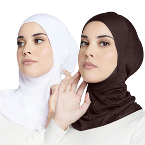 Women's Islamic Muslim Inner <b>Hijab</b> Cap Wholesale Printed Ethnic Style Modal Cotton Underscarf Headwrap for Spring and Winter - Product Image 1