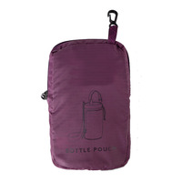 Sacs porte-bouteilles en nylon légers, pliables et portables, avec poche pour téléphone portable, pour les voyages d'aventure, la randonnée et l'usage quotidien
