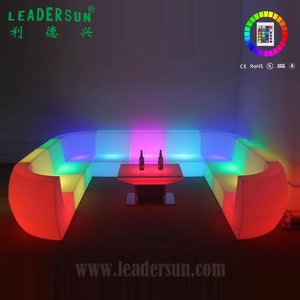 Juego de Muebles de Plástico LED Modernos, Resistentes al Agua, para Exteriores, Mesa de <span class=keywords><strong>Bar</strong></span>, Sofá, Hookah, para el Hogar, <span class=keywords><strong>Bar</strong></span>, Eventos y Cenas - Product Image 2