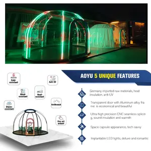 Outdoor Luxe Restaurant Tent3.8m Dome Transparante Iglo Tent Leverancier