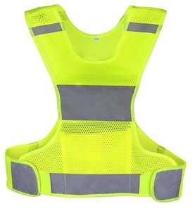 Sports de plein air <span class=keywords><strong>Gilet</strong></span> de sécurité réfléchissant <span class=keywords><strong>jaune</strong></span> pour la course à pied Cyclisme Marche <span class=keywords><strong>Jaune</strong></span> Léger - Product Image 4