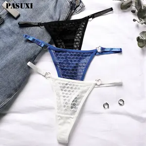 PASUXI New Women Panties Underwear Young Girls Stylish Lace See Through Panties Comfy Underpants Underwear