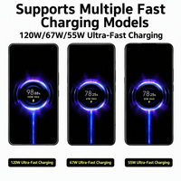 Câble de charge super rapide USB-A vers Type-C 120W, cordon de charge rapide 55W 67W 90W pour téléphone portable