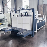 Machine plieuse-colleuse semi-automatique pour la fabrication de boîtes en carton, machine plieuse-colleuse chinoise, petite machine plieuse-colleuse