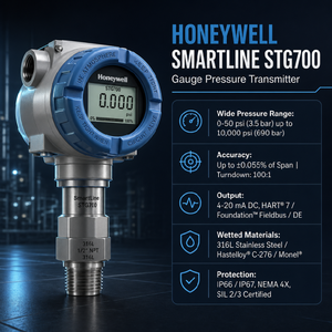 Medidor Honeywell Smartline Serie Stg700, 4-20 mA, Certificado Hart Sil2, Acero Inoxidable 316L, IP66/IP67 - Product Image 3