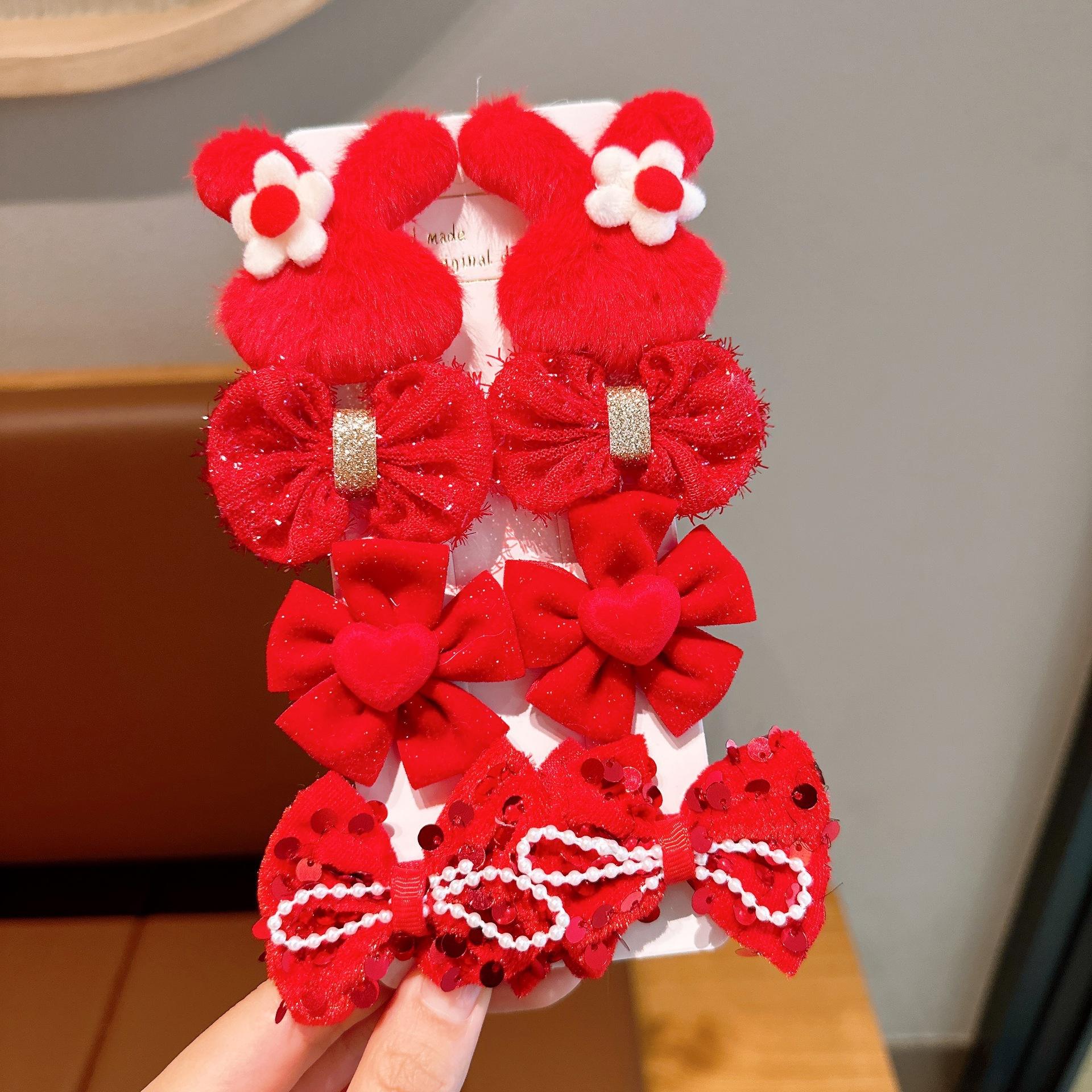 3 red rabbit heads high - quality card set