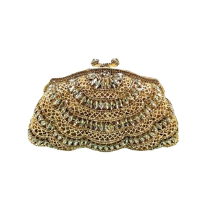 Women Luxury Skirt Diamond Crystal Evening Bag Glitter Rhinestones Formal Clutch <b>Purse</b> for Cocktail Homecoming Party - Product Image 4