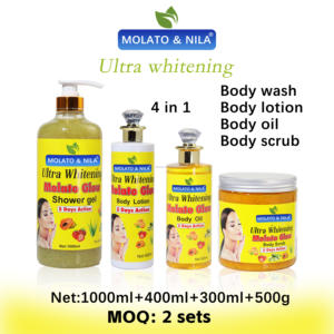 Set de Cuidado Corporal con Doble Ingrediente, Extracto de Pepino, AHA DD, Blanqueador, Hidratante, Anti-Cicatrices, Vitamina C, 4 en 1, Lujoso - Product Image 2