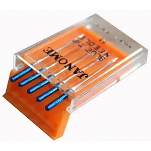 Janome-aguja <span class=keywords><strong>de</strong></span> <span class=keywords><strong>coser</strong></span> doméstica, punta azul, talla 11, número 990311000 - Product Image 2