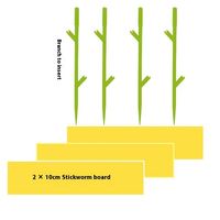 Pièges à insectes adhésifs en forme de lame, très vendus, fournitures de jardinage en état solide pour fleurs, plantes, semis, branches de charrue