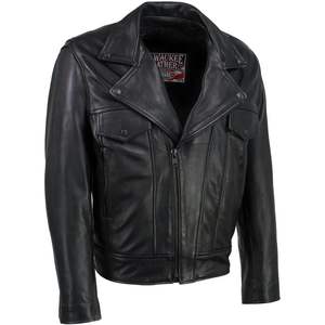 2025 cuir USA MADE veste de moto en cuir ventilé de qualité supérieure pour hommes noir MLJKM5008 - Product Image 6