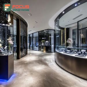 Fabricant de présentoirs sur mesure pour bijouteries, vitrine en verre trempé pour magasin de bijoux - Product Image 2