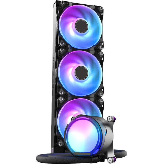 360mm AIO Liquid CPU Cooler with Triple ARGB Fans High Performance Water Cooling System for Intel LGA 1700 AMD AM5 Desktop PC