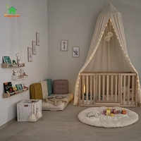 Lit superposé moderne de haute qualité pour garçons et lit de voyage pour tout-petits avec protection supplémentaire pour la chambre des enfants, lit bébé en bois