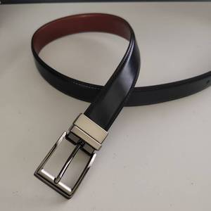 दोनों तरफ से उपयोग योग्य घूमने वाला स्नैप फ़ास्टेनर क्लासिक पुरुषों का बटन वाला बेल्ट - Product Image 5