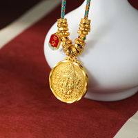 Collier pendentif rond en or rouge pour femme TANGPEI, en alliage de cuivre, bijoux de mode