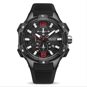 MEGIR Hot Selling Item Multifunktion ale Highlight Bar Zeiger Chronograph Sekunden Uhr <span class=keywords><strong>Fitron</strong></span> Quartz Men Sports Style - Product Image 5