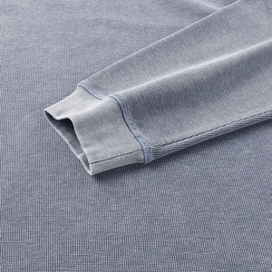 Felpe in Maglia Waffle Certificate GOTS per Uomo, Maniche Raglan, Cotone Organico Pesante 340g, Lavaggio Acido, Produzione ODM - Product Image 4
